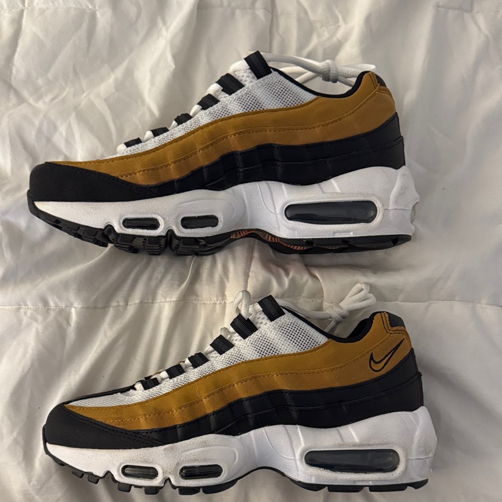 Nike Air Max 95 Sneakers - Black, White, and Brown